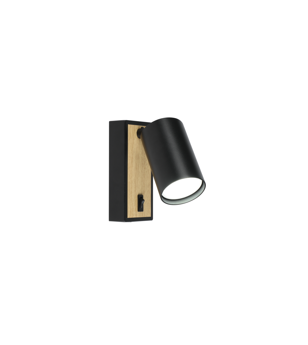 FOCO REVIK 1xGU10 NEGRO HAYA